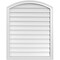 Ekena Millwork Arch Top Surface Mount PVC Gable Vent: Functional, w/ 2"W x 1-1/2"P Brickmould Frame, 30"W x 38"H GVPAR30X3802SF - alternate 1